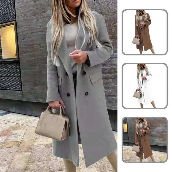 women's jackets long casual double breasted suit collar oversize coat office lady overcoat for daily wear, Black;brown
women's jackets long casual double breasted suit collar oversize coat office lady overcoat for daily wear, Black;brown