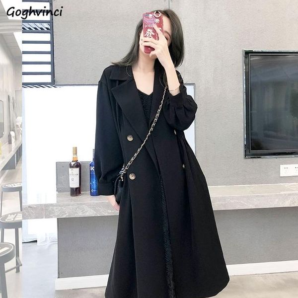 women's trench coats women loose oversize s-4xl black classic british style young all match turn down collar vintage street elegant, Tan;black
women's trench coats women loose oversize s-4xl black classic british style young all match turn down collar vintage street elegant, Tan;black