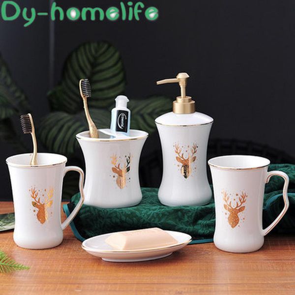 bath accessory set nordic creative golden elk white ice cracked ceramic family bathroom wash 5 piece star el supporting
bath accessory set nordic creative golden elk white ice cracked ceramic family bathroom wash 5 piece star el supporting