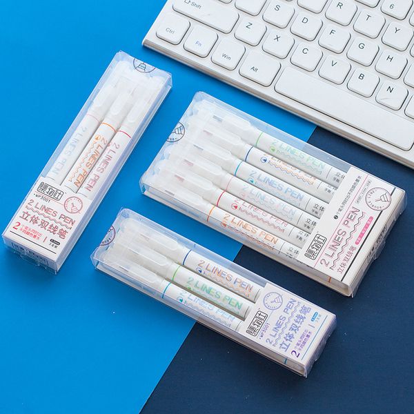 pen collection club stereo double line hand account lovely color neutral diy dream students draw with two color outline
pen collection club stereo double line hand account lovely color neutral diy dream students draw with two color outline