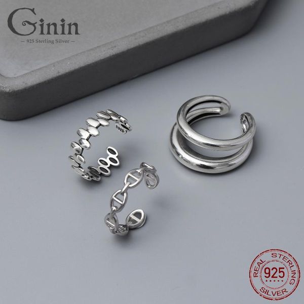 cluster rings ginin 2021 trendy 925 sterling silver luxury geometric ring for women man elegant fashion non-allergic open adjustable jewelry, Golden;silver
cluster rings ginin 2021 trendy 925 sterling silver luxury geometric ring for women man elegant fashion non-allergic open adjustable jewelry, Golden;silver