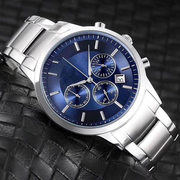 wristwatches classic watch mens three-eye casual business sports stainless steel ar men watches male wristwatch clock, Slivery;brown
wristwatches classic watch mens three-eye casual business sports stainless steel ar men watches male wristwatch clock, Slivery;brown