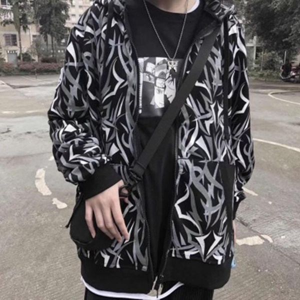 women's hoodies & sweatshirts street hip hop cardigan jacket oversized hoodie womens hooded thin sweater female ins hip-hop loose bf co, Black
women's hoodies & sweatshirts street hip hop cardigan jacket oversized hoodie womens hooded thin sweater female ins hip-hop loose bf co, Black