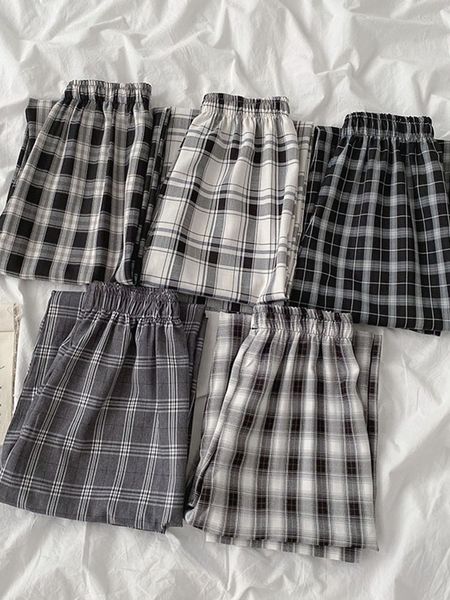 women's pants & capris plaid elastic casual spring korean high waist loose straight trousers versatile wide leg epws, Black;white
women's pants & capris plaid elastic casual spring korean high waist loose straight trousers versatile wide leg epws, Black;white
