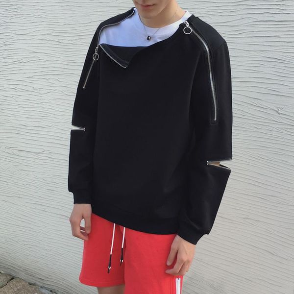 men's hoodies & sweatshirts multi-zipper high street hoodie men nice patchwork mens hip hop sweatshirt streetwear fashion for young, Black
men's hoodies & sweatshirts multi-zipper high street hoodie men nice patchwork mens hip hop sweatshirt streetwear fashion for young, Black