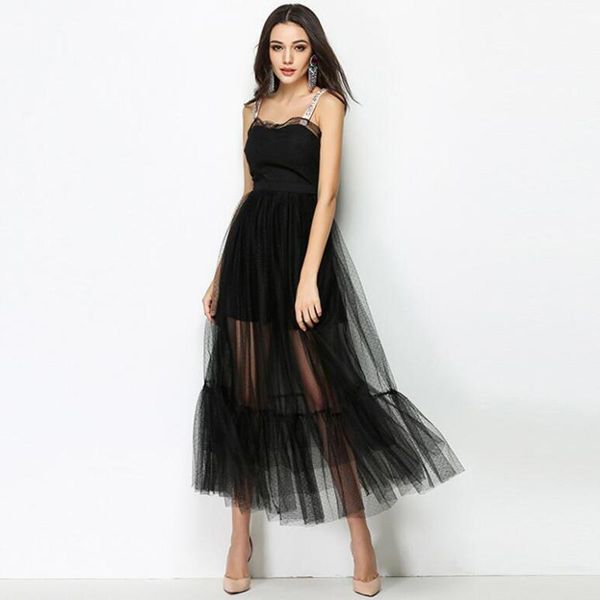 casual dresses summer fashion lady clothing dress women black mesh elegant party long, Black;gray
casual dresses summer fashion lady clothing dress women black mesh elegant party long, Black;gray