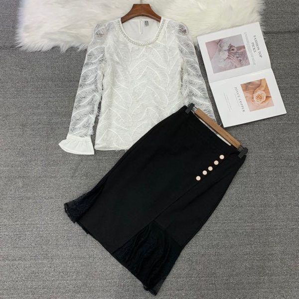 women's tracksuits thk091063 fashion sets 2021 runway luxury european design party style clothing, Gray
women's tracksuits thk091063 fashion sets 2021 runway luxury european design party style clothing, Gray