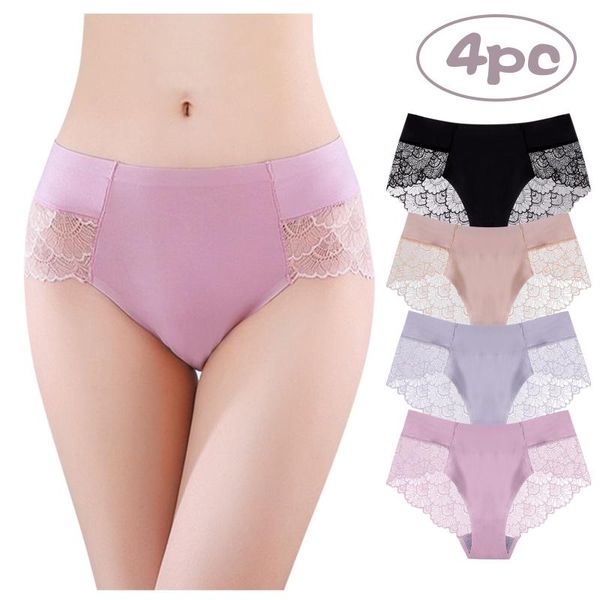 women's panties 5pcs non-trace underwear ladies ice silk briefs traceless femal breathable lace net yarn, Black;pink
women's panties 5pcs non-trace underwear ladies ice silk briefs traceless femal breathable lace net yarn, Black;pink