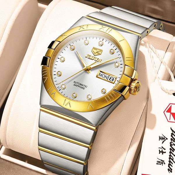 wristwatches fashion mechanical nh36 movement men's watch luminous calendar sapphire men automatic stainless steel clock reloj hombre, Slivery;brown
wristwatches fashion mechanical nh36 movement men's watch luminous calendar sapphire men automatic stainless steel clock reloj hombre, Slivery;brown