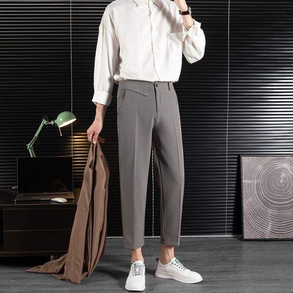 men's pants spring and summer suit slim fashion solid color business society mens dress korean harem men m-3xl m1q1, Black
men's pants spring and summer suit slim fashion solid color business society mens dress korean harem men m-3xl m1q1, Black