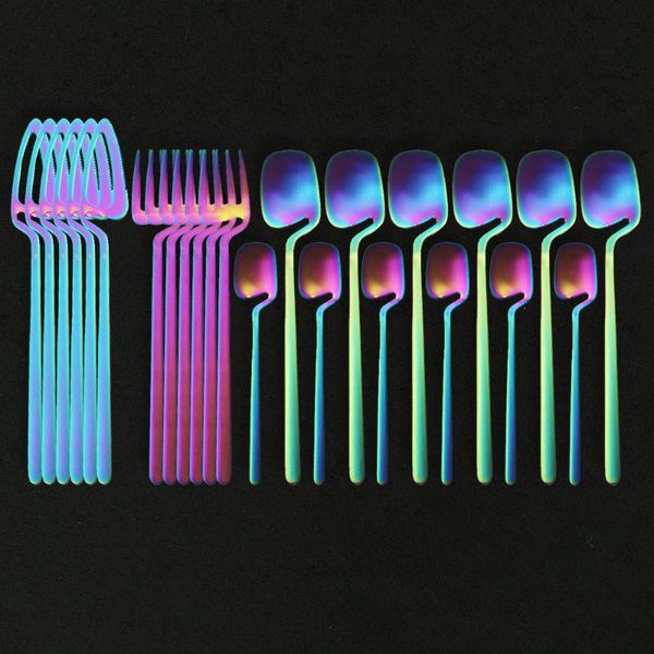 rainbow stainless cutlery set flatware steel tableware party restaurant dinnerware matte 304 spoon knife fork sets
rainbow stainless cutlery set flatware steel tableware party restaurant dinnerware matte 304 spoon knife fork sets