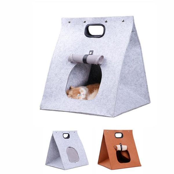 cat beds & furniture portable cat's house indoor flet warm comfortable outdoor pet travel handheld foldable non-woven felt cloth
cat beds & furniture portable cat's house indoor flet warm comfortable outdoor pet travel handheld foldable non-woven felt cloth