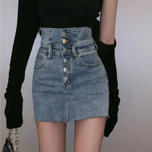 skirts denim skirt female design sense high waist short 2021 spring and autumn thin package hip wild a-line, Black
skirts denim skirt female design sense high waist short 2021 spring and autumn thin package hip wild a-line, Black