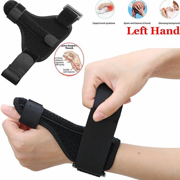 wrist support black neoprene left or right thumb brace splint adjustable strap wraps protection, Black;red
wrist support black neoprene left or right thumb brace splint adjustable strap wraps protection, Black;red