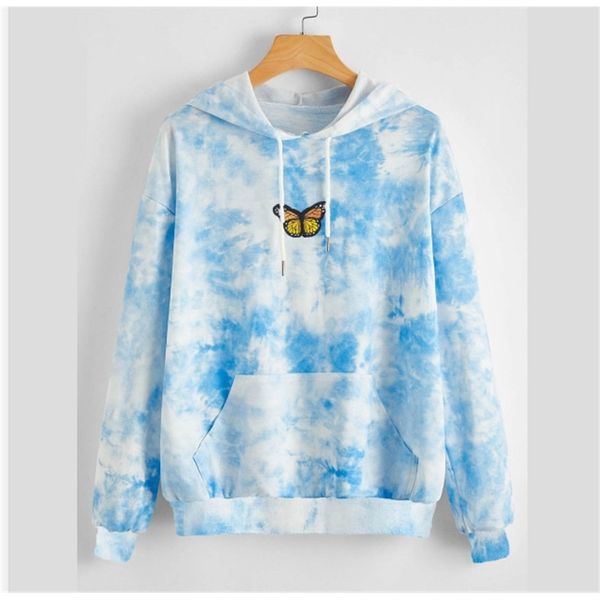 men's hoodies.. lm002-2021 women's hooded casual long sleeve butterfly tie dyed embroidered light sweater, Black
men's hoodies.. lm002-2021 women's hooded casual long sleeve butterfly tie dyed embroidered light sweater, Black