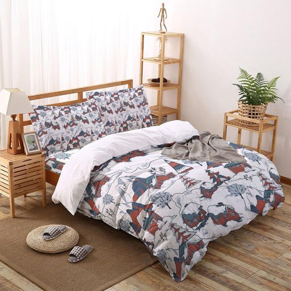 bedding sets chalet trees snow print comforter set duvet cover king bed home housse de couette gift
bedding sets chalet trees snow print comforter set duvet cover king bed home housse de couette gift