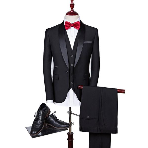 men's suits & blazers solid mens blazer jacket slim casual wedding business work men 3 piece (blazer + pants +vest) costume homme, White;black
men's suits & blazers solid mens blazer jacket slim casual wedding business work men 3 piece (blazer + pants +vest) costume homme, White;black