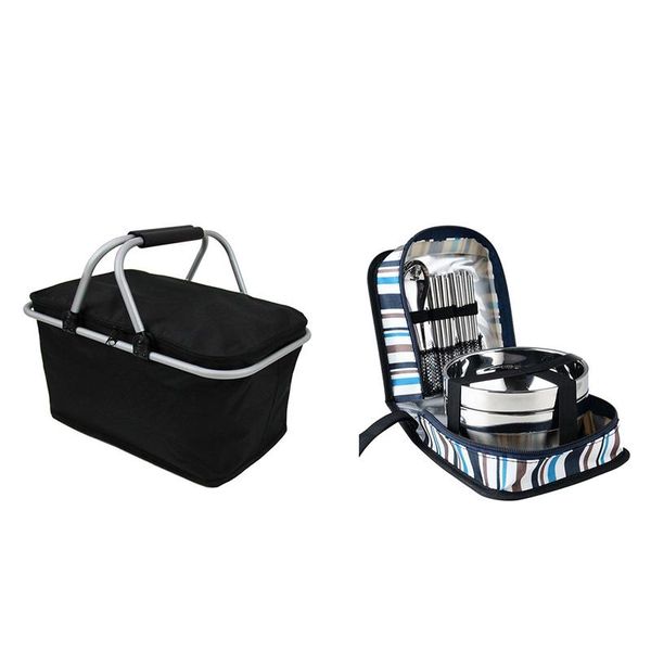 hanging baskets 1 set tri-polar stainless steel dinnerware bowls fork spoons chopsticks tableware with storage bag & 1pcs folding picnic cam
hanging baskets 1 set tri-polar stainless steel dinnerware bowls fork spoons chopsticks tableware with storage bag & 1pcs folding picnic cam
