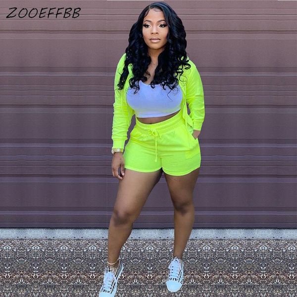 women's tracksuits zooeffbb plus size two piece set hooded crop and sports shorts streetwear matching sets 2021 fashion women fall clot, Gray
women's tracksuits zooeffbb plus size two piece set hooded crop and sports shorts streetwear matching sets 2021 fashion women fall clot, Gray