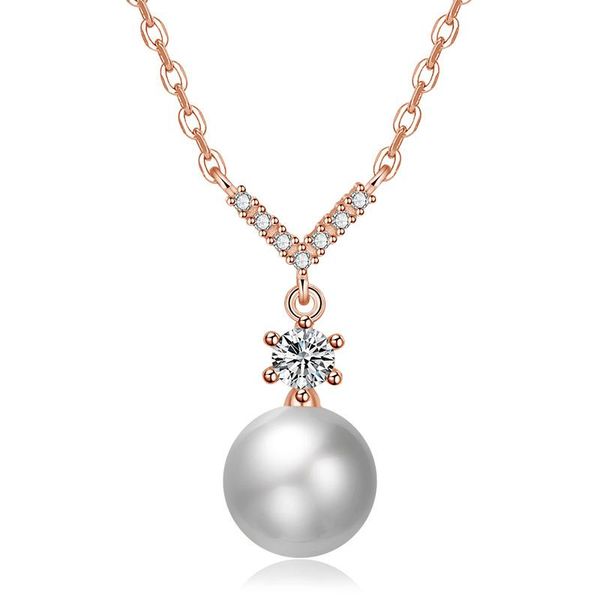 High Quality Simple Design Bead Pendant V-Shaped Clavicle Chain Necklace Sterling White Pearl Necklaces, Silver
High Quality Simple Design Bead Pendant V-Shaped Clavicle Chain Necklace Sterling White Pearl Necklaces, Silver