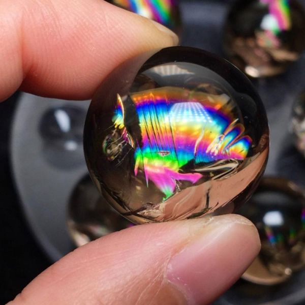 decorative objects & figurines 1pc natural small smoky quartz rainbow sphere crystal ball healing stone reiki polished home room decoration
decorative objects & figurines 1pc natural small smoky quartz rainbow sphere crystal ball healing stone reiki polished home room decoration