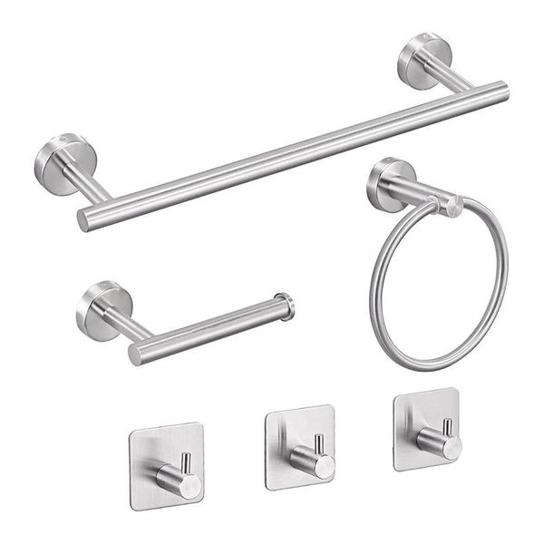 towel racks 6 pcs bathroom hardware set,silver stainless steel bar, rack wall mounted accessories set
towel racks 6 pcs bathroom hardware set,silver stainless steel bar, rack wall mounted accessories set