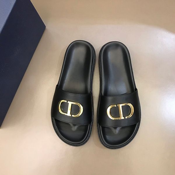 men flat slippers luxurys designers sandals real leather brand slides sandalias leisure flip flops size 38-45 with box, Black
men flat slippers luxurys designers sandals real leather brand slides sandalias leisure flip flops size 38-45 with box, Black