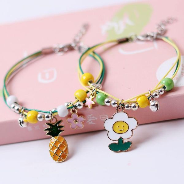 charm bracelets 2021 personality sweet flower pineapple pendant jewelry fashion girl student fresh simple ceramic beaded accessories, Golden;silver
charm bracelets 2021 personality sweet flower pineapple pendant jewelry fashion girl student fresh simple ceramic beaded accessories, Golden;silver