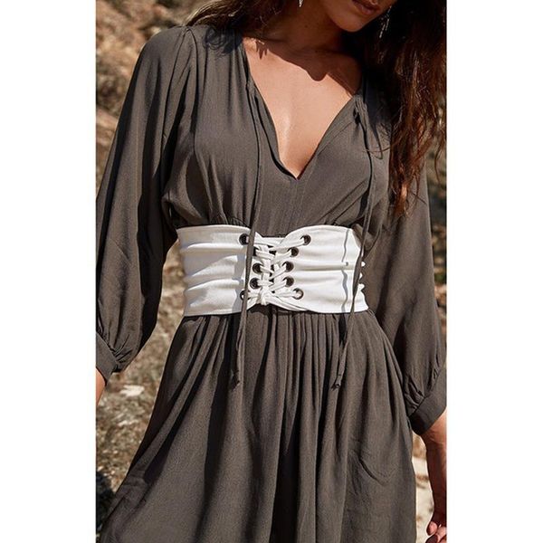 belts waist control cummerbunds corset elastic belt women wide lace up high cincher band tied 2021 fashion, Black;brown
belts waist control cummerbunds corset elastic belt women wide lace up high cincher band tied 2021 fashion, Black;brown
