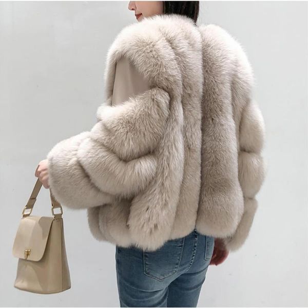 women's fur & faux real crop coat women cute elegent natural genuine jacket ladies thick warm luxury fluffy winter womens, Black
women's fur & faux real crop coat women cute elegent natural genuine jacket ladies thick warm luxury fluffy winter womens, Black