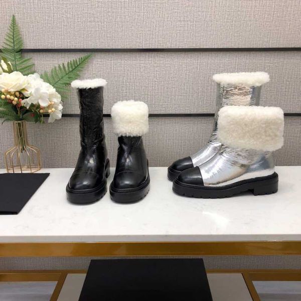 boots shoes women winter mid calf genuine leather low heels round toe shearling zapatos de mujer, Black
boots shoes women winter mid calf genuine leather low heels round toe shearling zapatos de mujer, Black