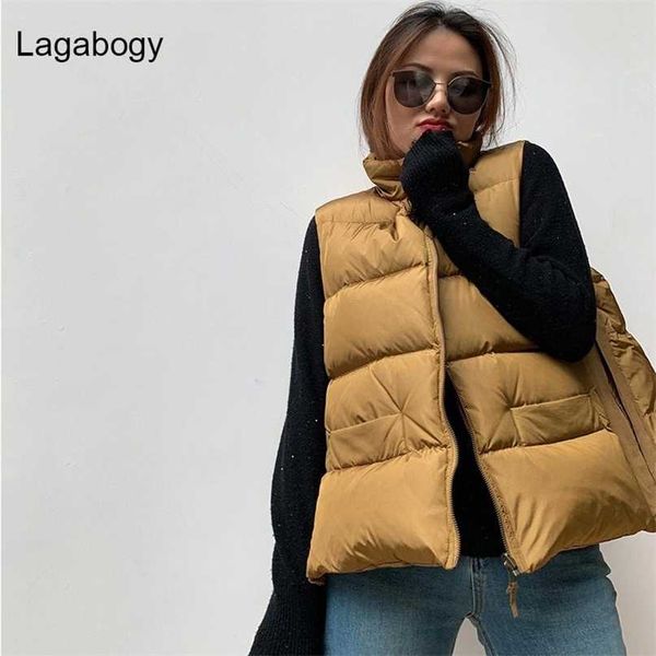lagabogy autumn winter women vest 90% white duck down jackets short warm sleeveless female khaki waistcoat 211120, Black;white
lagabogy autumn winter women vest 90% white duck down jackets short warm sleeveless female khaki waistcoat 211120, Black;white