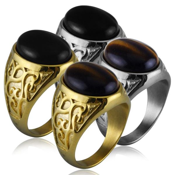 cluster rings hip hop jewelry 2 color tiger eyes stone simple personality vintage men ring gold silver stainless steel fashion party, Golden;silver
cluster rings hip hop jewelry 2 color tiger eyes stone simple personality vintage men ring gold silver stainless steel fashion party, Golden;silver
