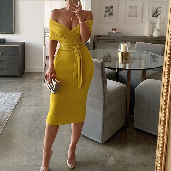 yellow strapless bandage party dress summer autumn 2021 backless belted midi bodycon robe femme pleated maxi vestidos, White
yellow strapless bandage party dress summer autumn 2021 backless belted midi bodycon robe femme pleated maxi vestidos, White