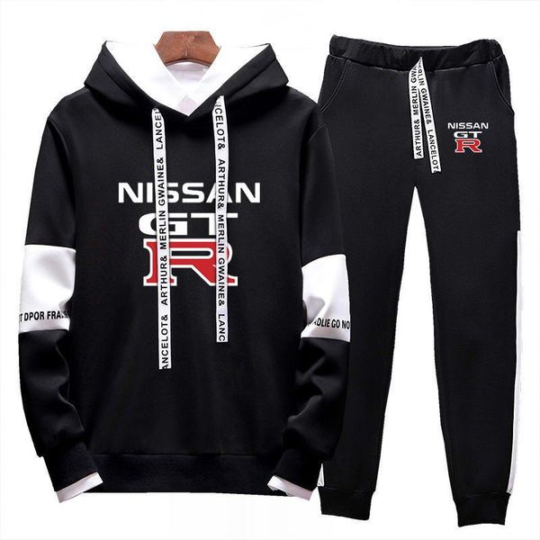 men's tracksuits 2021 mens spring autumn nissan gtr logo hoodies sweatsuit printed hoodies+pants 2pcs sporting suit warm thick sportwea, Gray 
men's tracksuits 2021 mens spring autumn nissan gtr logo hoodies sweatsuit printed hoodies+pants 2pcs sporting suit warm thick sportwea, Gray