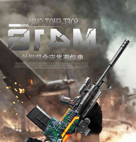 2169m416 hand self-contained soft bullet toy boy eating chicken crystal electric continuous hair safety m4 assault gun12345
2169m416 hand self-contained soft bullet toy boy eating chicken crystal electric continuous hair safety m4 assault gun12345