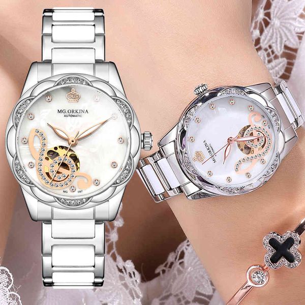 mgorkina mg097 women clock 2021 new luxury brand fashion skeleton design automatic mechanical s, Slivery;brown
mgorkina mg097 women clock 2021 new luxury brand fashion skeleton design automatic mechanical s, Slivery;brown