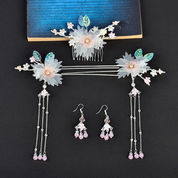 other white flower sweet classical hairpins sets chinese fairy hair combe women accessories brides, Golden;white
other white flower sweet classical hairpins sets chinese fairy hair combe women accessories brides, Golden;white