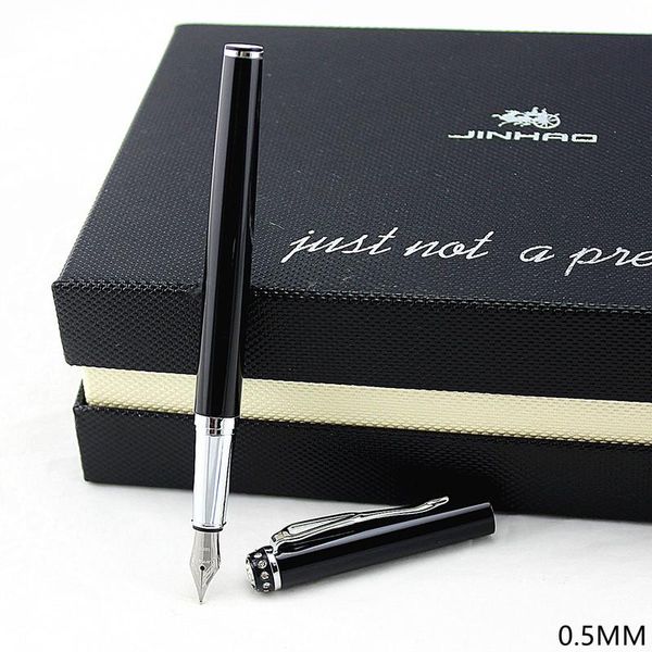jinhao 301 smooth black white extra fine nib 0.38 fountain pen luxury metal ink pens for gift office supplies writing stationery
jinhao 301 smooth black white extra fine nib 0.38 fountain pen luxury metal ink pens for gift office supplies writing stationery
