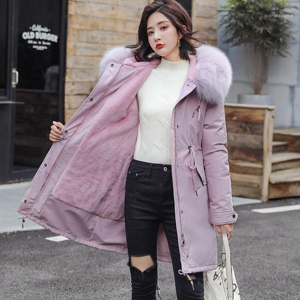 women's down & parkas 2021 cotton warm long coat waterproof jacket women plus size slim female winter big fur hooded parka coats 1, Black
women's down & parkas 2021 cotton warm long coat waterproof jacket women plus size slim female winter big fur hooded parka coats 1, Black