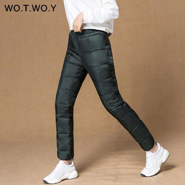 women's pants & capris wotwoy casaul winter women 2021 pockets plue size basic high waist straight female down thick trousers, Black;white
women's pants & capris wotwoy casaul winter women 2021 pockets plue size basic high waist straight female down thick trousers, Black;white