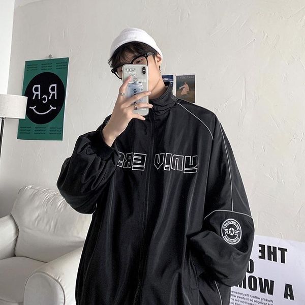 men's jackets casual baseball uniform spring autumn techwear sport zipper jacket korean harajuku oversized couple letter embroidery coa, Black;brown
men's jackets casual baseball uniform spring autumn techwear sport zipper jacket korean harajuku oversized couple letter embroidery coa, Black;brown