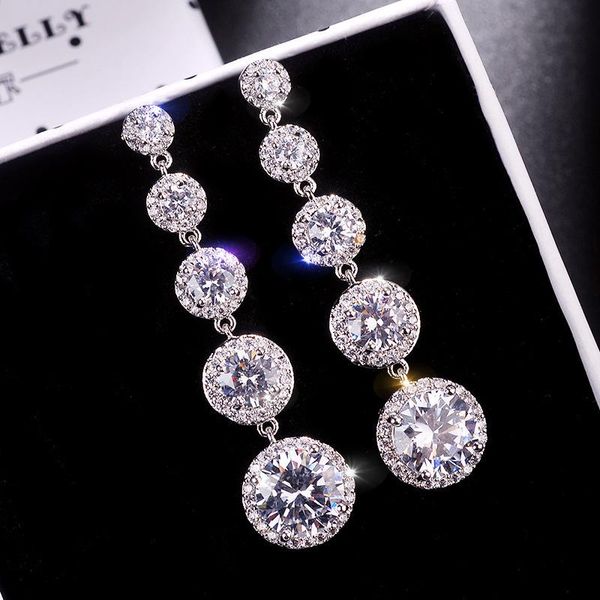 dangle & chandelier minimalism teardrop round zircon long earrings for women 2021 wedding engagement jewelry bridal drop statement, Silver
dangle & chandelier minimalism teardrop round zircon long earrings for women 2021 wedding engagement jewelry bridal drop statement, Silver