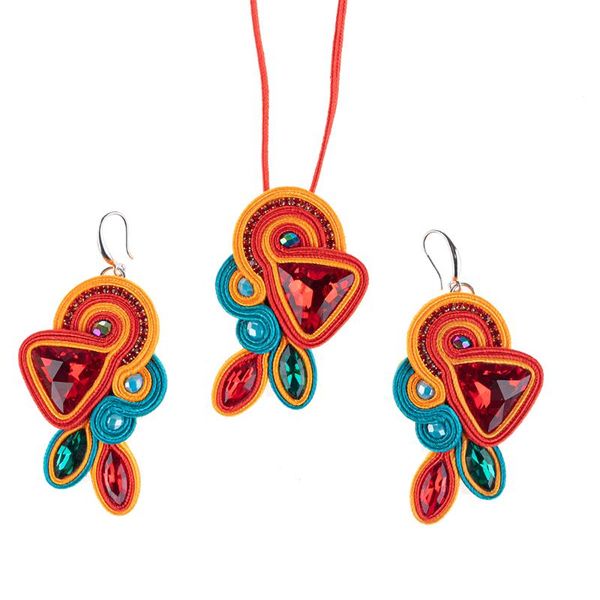 earrings & necklace colorful soutache sets for women fashion crystal necklaces delicate jewelry handmade weaving set ethnic boho, Silver
earrings & necklace colorful soutache sets for women fashion crystal necklaces delicate jewelry handmade weaving set ethnic boho, Silver