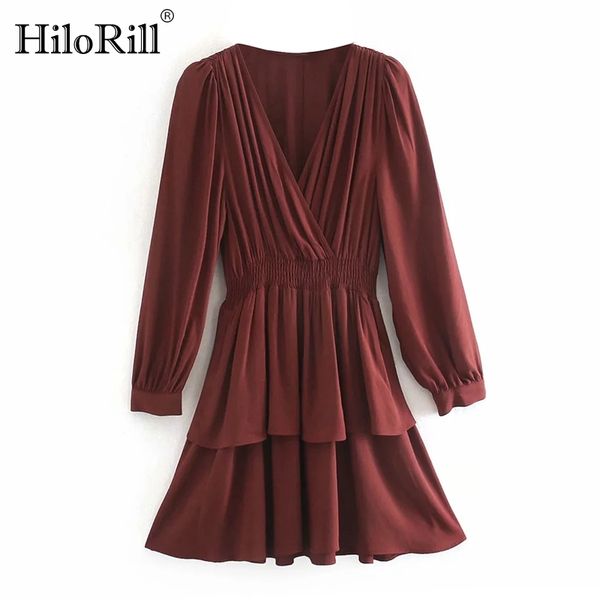 solid elegant dress autumn spring v neck vintage party elastic waist wine red color mini robe femme 210508, Black;gray
solid elegant dress autumn spring v neck vintage party elastic waist wine red color mini robe femme 210508, Black;gray