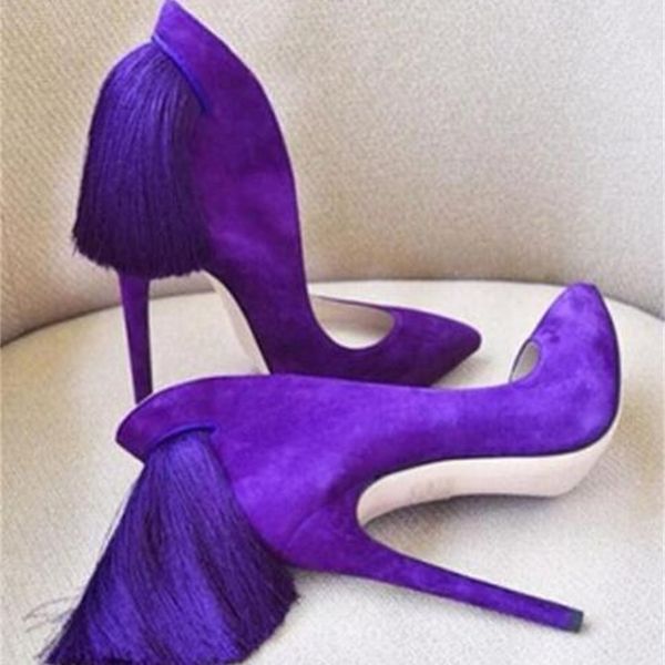 dress shoes pointed toe back tassel decoration pumps slip-on high heel fringed woman thin heels party l90a, Black
dress shoes pointed toe back tassel decoration pumps slip-on high heel fringed woman thin heels party l90a, Black