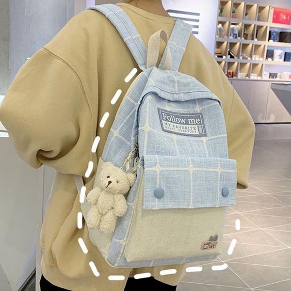 backpack plaid candy color women kawaii girls female travel bag students large capacity schoolbag mochila shoulder
backpack plaid candy color women kawaii girls female travel bag students large capacity schoolbag mochila shoulder