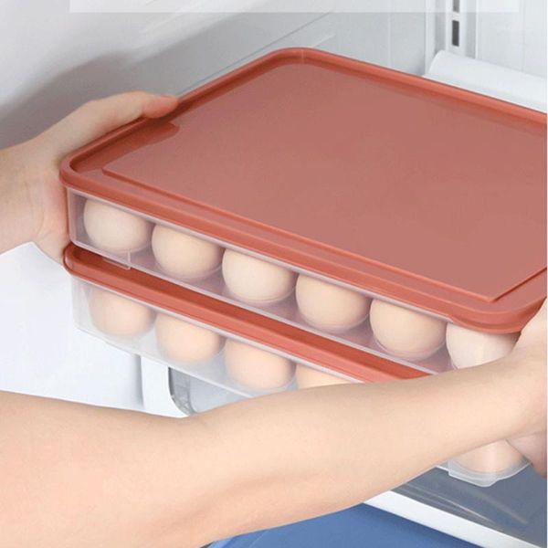 storage bottles & jars 24 grids eggs refrigerator egg box stackable dust-proof and portable container
storage bottles & jars 24 grids eggs refrigerator egg box stackable dust-proof and portable container