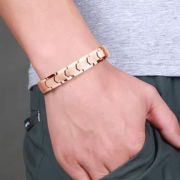 neodymium magnet health bracelet for men and women gold titanium steel casual bracelet hip hop rock bangles jewelry, Black
neodymium magnet health bracelet for men and women gold titanium steel casual bracelet hip hop rock bangles jewelry, Black