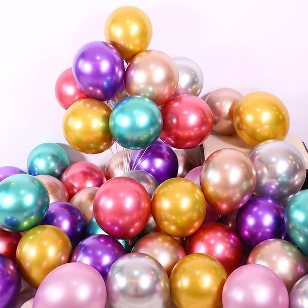 party decoration 50pcs 12 inch thickened metal balloons mingjin cross border birthday decorated with colored round latex
party decoration 50pcs 12 inch thickened metal balloons mingjin cross border birthday decorated with colored round latex